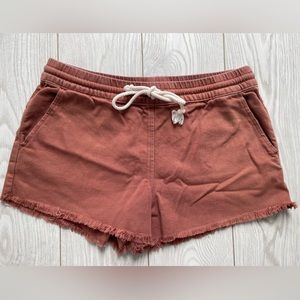 Aerie cotton shorts sz S - rust colour